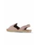Pudra Alf Süet Kadın Espadril Sandalet