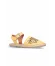 Sarı Deri Kadın Espadril Sandalet