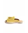 Sarı Deri Kadın Espadril Terlik