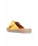 Sarı Deri Kadın Espadril Terlik