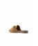 Sarı Deri Kadın Espadril Terlik