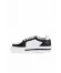 Siyah Beyaz Deri-Süet Kadın Sneakers