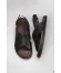 Siyah Deri Erkek Sandalet