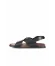 Siyah Deri Erkek Sandalet