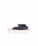 Siyah Deri Kadın Espadril Terlik