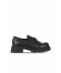 Siyah Deri Kadın Loafer