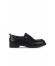 Siyah Deri Kadın Loafer