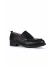 Siyah Deri Kadın Loafer