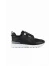 Siyah Deri Kadın Sneakers