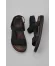 Siyah Nubuk Deri Erkek Sandalet