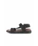 Siyah Nubuk Deri Erkek Sandalet