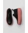 Siyah Pembe Deri Kadın Dolgu Topuklu Bot