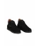 Siyah Süet Kadın Düz Bot