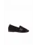 Siyah Süet Kadın Loafer