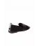 Siyah Süet Kadın Loafer