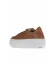 Taba Beyaz Deri Kadın Sneakers