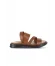 Taba Deri Erkek Düz Sandalet