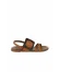 Taba Deri Kadın Düz Sandalet