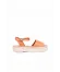 Taba Deri Kadın Espadril Sandalet