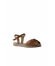 Taba Deri Kadın Espadril Sandalet