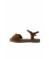 Taba Deri Kadın Espadril Sandalet