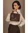 Taba Koyu Deri Kadın El Çantası