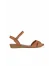 Taba Koyu Deri Kadın Sandalet
