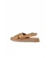 Taba Taba Deri Kadın Düz Sandalet