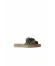 Yeşil Deri Kadın Espadril Terlik