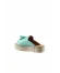 Yeşil Nil Deri Kadın Espadril Terlik