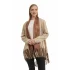 Bej Florance Kadın Deri Panço