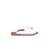 Beyaz Deri Kadın Espadril Terlik