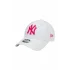 Beyaz New Era New Era Şapka - Wmns Metallic Logo 9FORTY New York Yankees