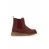Bordo Süet Kadın Düz Bot