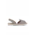 Gri Koyu Alf Süet Kadın Espadril Sandalet
