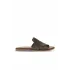 Haki Alf Süet Kadın Düz Terlik