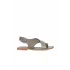 Haki Deri Kadın Parmak Arası Sandalet