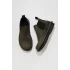 Haki Koyu Nubuk Kadın Düz Bot