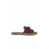 Lila Deri Kadın Espadril Terlik