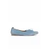 Mavi Açık Deri Kadın Loafer