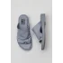 Mavi Deri Kadın Düz Terlik