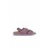 Mor Deri Kadın Sandalet