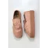 Pudra Deri Kadın Espadril Babet