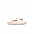 Pudra Deri Kadın Espadril Terlik