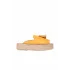 Sarı Deri Kadın Espadril Terlik