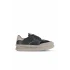 Siyah Süet-Deri Kadın Sneakers
