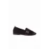 Siyah Süet Kadın Loafer