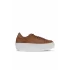 Taba Beyaz Deri Kadın Sneakers