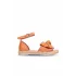 Taba Deri Kadın Espadril Sandalet
