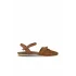 Taba Süet-Deri Kadın Düz Sandalet
